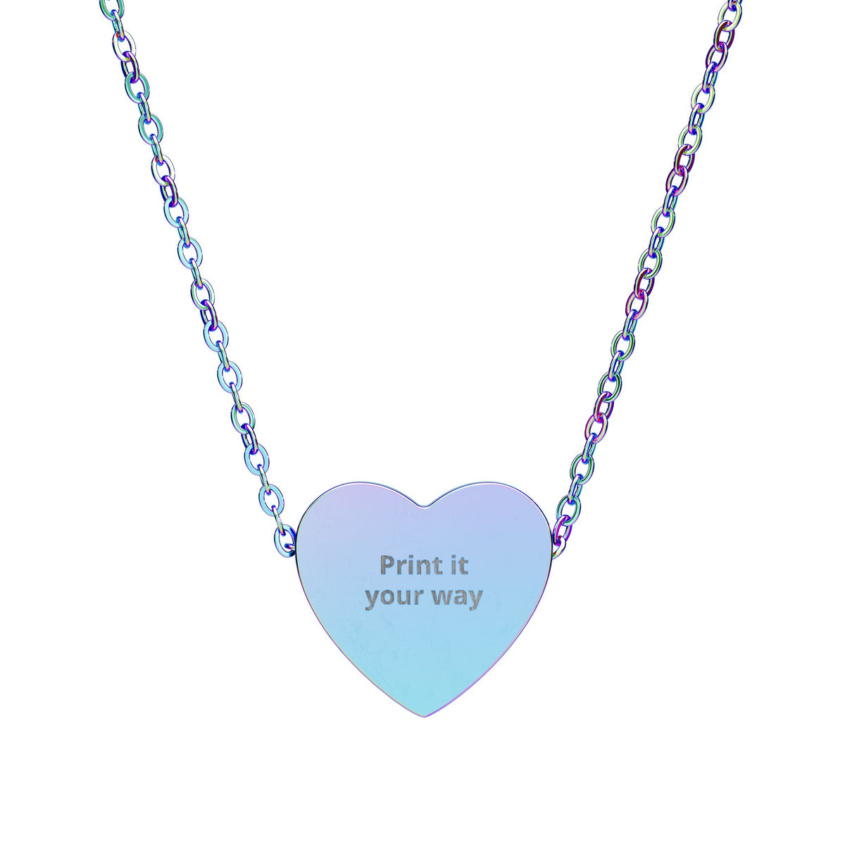 Engraved Heart Necklace – Personalized Pendant