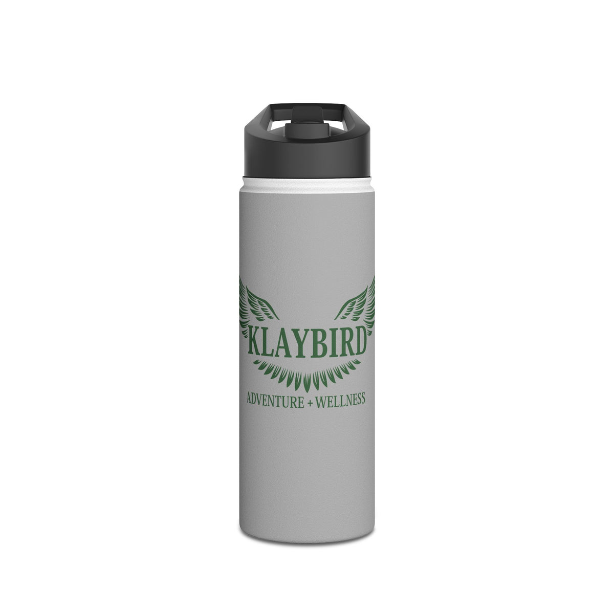 Klaybird Stainless Steel Water Bottle — Adventure + Wellness Travel Bottle