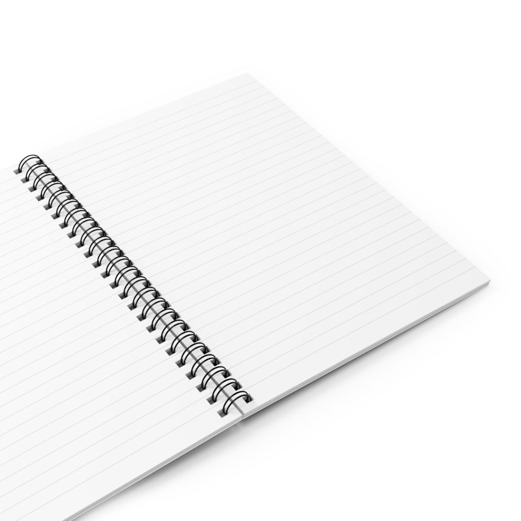 Breathe in the Night notebook | Spiral Ruled Journal, starry moon landscape