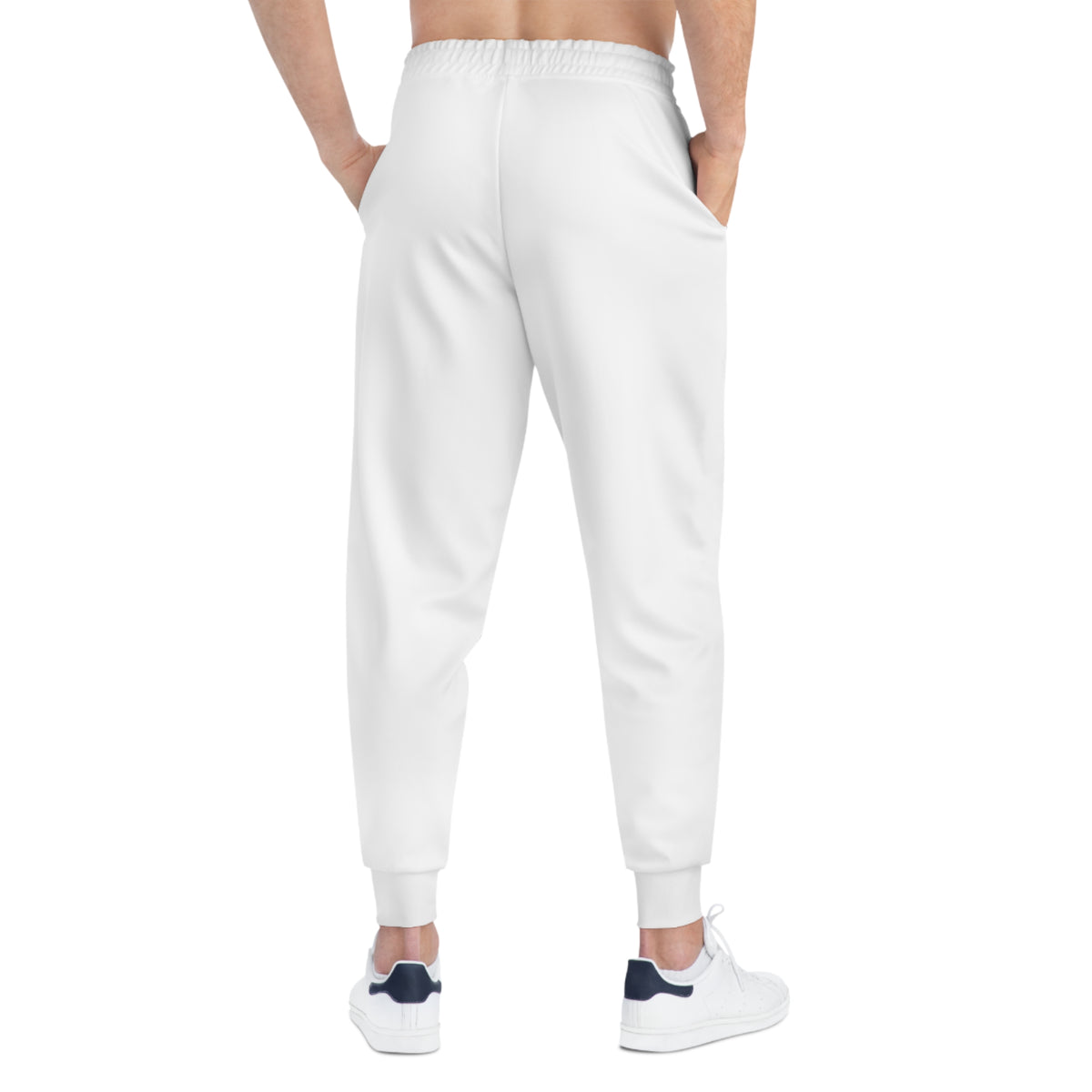 Minimal Black Patch Athletic Joggers — Comfortable Everyday Workout Sweatpants