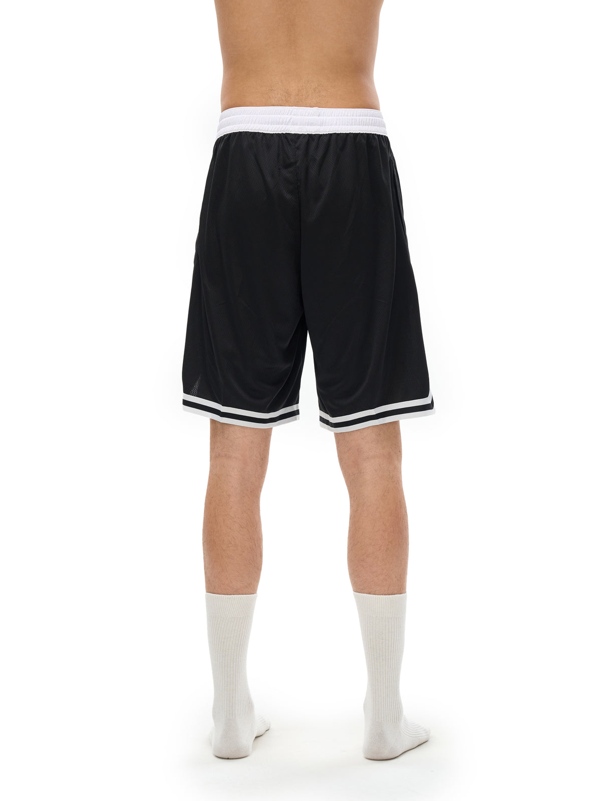 Classic Stripe Trim Basketball Shorts